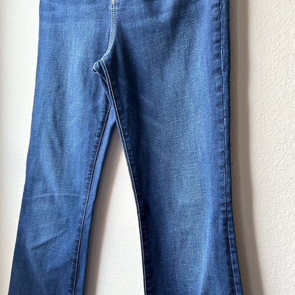 Madewell Flare Jeans Pant High Rise Demi-Boot Dark Stretch Blue Denim 29T - Picture 6 of 16